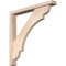 Ekena Millwork Olympic Block Smooth Bracket w/ Offset Brace, Douglas Fir, 3 1/2"W x 26"D x 26"H BKT0402X26X26OLY05SDF - alternate 1